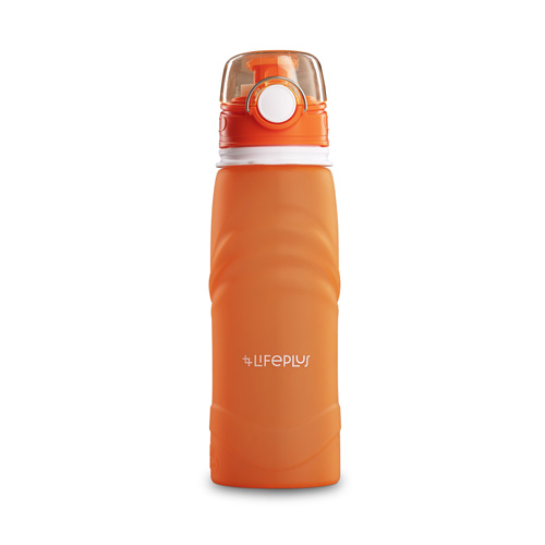 Lifeplus - Bouteille d'eau pliable de 750 ml - Orange